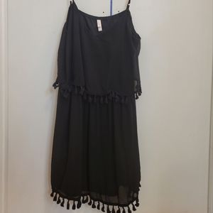 XHILARATION WOMENS BLACK PLAYSUIT